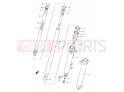 SUZUKI GS500E / GS500EU M (1991) (E01,E02,E04,E15,E16,E17,E21,E22,E24,E25,E34,E39,E53) 43 - FRONT DAMPER (MODEL K/L/M)