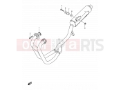 SUZUKI GS500EU V (1997) 14 - MUFFLER