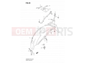 SUZUKI GS500FH K7 (2007) (P02,P19,P54) 48 - REAR FENDER