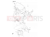 52 - COVER HEADLAMP - FRONT FENDER (MODEL E) - Suzuki GSX500ES E (1984)