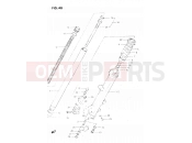 48 - FRONT DAMPER (MODEL E) - Suzuki GSX500ES E (1984)