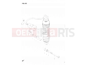 66 - REAR SHOCK ABSORBER (MODEL E) - Suzuki GSX500ES E (1984)
