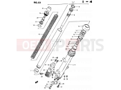 52 - FRONT DAMPER (MODEL E) - Suzuki GSX750ES / GSX750EF / GSX750E E (1984)