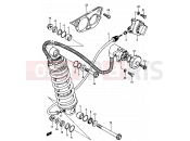 75 - SHOCK ABSORBER (MODEL E) - Suzuki GSX750ES / GSX750EF / GSX750E E (1984)