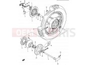 80 - REAR WHEEL (MODEL E) - Suzuki GSX750ES / GSX750EF / GSX750E E (1984)