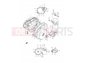 4 - CRANKCASE COVER - Suzuki LS650 M (1991) Savage (E03,E28,E33)