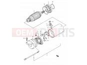 17 - STARTING MOTOR - Suzuki LS650 M (1991) Savage (E03,E28,E33)
