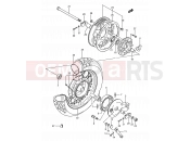47 - REAR WHEEL - Suzuki LS650 M (1991) Savage (E03,E28,E33)