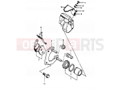 43 - FRONT CALIPERS (MODEL E/F/G/J/K) - Suzuki RG50 E (1984) Gamma