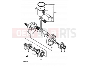 SUZUKI RM250 H (1987) 10 - CRANKSHAFT (MODEL H)