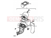 SUZUKI RM250 H (1987) 14 - AIR CLEANER (MODEL H)