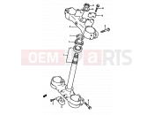 SUZUKI RM250 R (1994) (E02,E04,E24) 22 - STEERING STEM