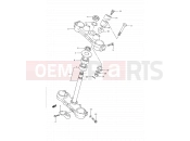 SUZUKI RM250 M (1991) (E03,E28,E33) 23 - STEERING STEM (MODEL K/L)