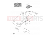 SUZUKI RM250 M (1991) (E03,E28,E33) 34 - REAR FENDER (MODEL K/L/M)