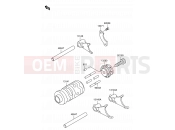 8 - GEAR CHANGE DRUM/SHIFT FORK - Suzuki RM65 K3 (2003) (E28)