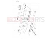 SUZUKI RM80 M (1991) (E24) 21B - FRONT FORK (MODEL L/M/N/P/R)