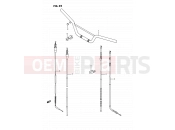 SUZUKI RM80 N (1992) (E24) 25 - HANDLEBAR - CONTROL CABLE