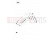 SUZUKI RM80 S (1995) (E24) 23 - FRONT FENDER