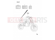 SUZUKI RM80 S (1995) (E24) 39 - LABEL