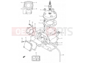 SUZUKI RM80 K (1989) (E03,E28,E33) 1A - CYLINDER (MODEL K)