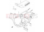 SUZUKI RM80 K (1989) (E03,E28,E33) 17 - FRAME - SEAT (MODEL H/J/K/L)
