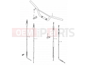 SUZUKI RM80 R (1994) (E03,E28,E33) 27 - HANDLEBAR - CONTROL CABLE