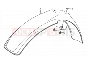 SUZUKI RM80 S (1995) (E03,E28,E33) 25 - FRONT FENDER