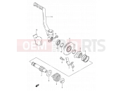 SUZUKI RM80 W (1998) (E03,E28,E33) 13 - KICK STARTER