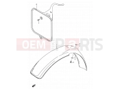 SUZUKI RM80 X (1999) (E03,E28,E33) 22 - FRONT FENDER