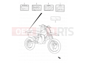 SUZUKI RM80 X (1999) (E03,E28,E33) 26 - LABEL