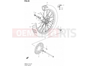 SUZUKI RM85L L2 (2012) 35 - FRONT WHEEL (RM85LL2 P19)