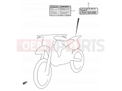 SUZUKI RMX250 N (1992) (E03,E28,E33) 42 - LABEL