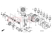 HONDA CB1300A9 CB1300 Super Four ABS 2009 E-15 CRANKSHAFT / PISTON