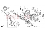 HONDA CBF10008 CBF1000 2008 E-14 CRANKSHAFT / PISTON