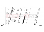 HONDA CBF10008 CBF1000 2008 F-10 FRONT FORK
