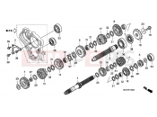 HONDA CBF1000A7 CBF1000 ABS 2007 E-15 TRANSMISSION