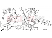HONDA CBF1000A7 CBF1000 ABS 2007 F-7 STEERING BAR PIPE / UPPER BRIDGE