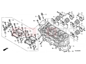 HONDA CBF1000FB CBF1000F 2011 E-2 CYLINDER HEAD