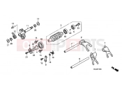 HONDA CBF1000FB CBF1000F 2011 E-16 TRANSMISSION DRUM