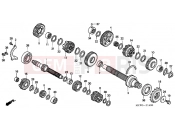 HONDA VFR800A3 INTERCEPTOR ABS 2003 E-14 TRANSMISSION
