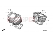 HONDA VT1100C32 Shadow 2002 E-5 CYLINDER