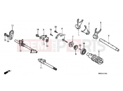 HONDA VT1100C32 Shadow 2002 E-17 TRANSMISSION DRUM