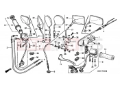 HONDA VT1100C32 Shadow 2002 F-3 SWITCH / CABLE