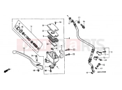 HONDA VT1100C32 Shadow 2002 F-4 FRONT MASTER CYLINDER