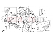 HONDA VT1100C32 Shadow 2002 F-17 SIDE COVER / KEY KIT