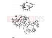 SUZUKI TS100ER T (1996) 3 - CRANKCASE COVER