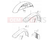 SUZUKI TS125ER T (1996) 65 - FRONT FENDER
