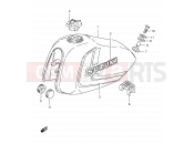 41 - FUEL TANK (E08, E09, E31, E95, MODEL L P09) - Suzuki TS125ER Z (1982)