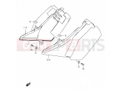 44A - FRAME COVER (MODEL N/R P09) - Suzuki TS125ER Z (1982)