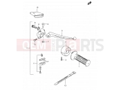 48 - RIGHT HANDLE LEVER - Suzuki TS125ER Z (1982)